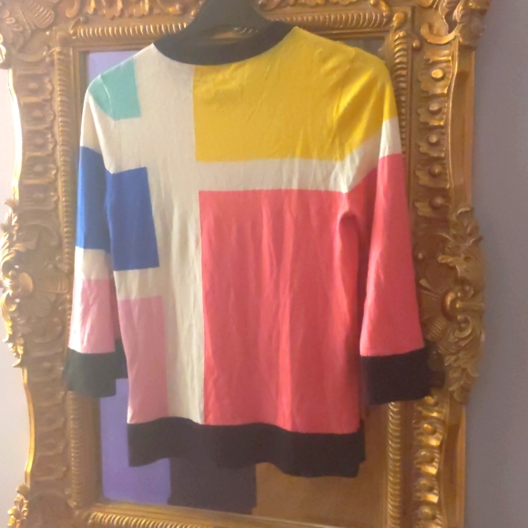 Kate Spade color block top EUC - Picture 2 of 3
